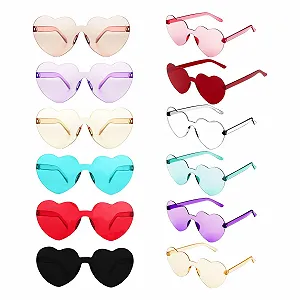 Солнцезащитные очки в форме сердца KINBOM, 12 цветов - Фото 1