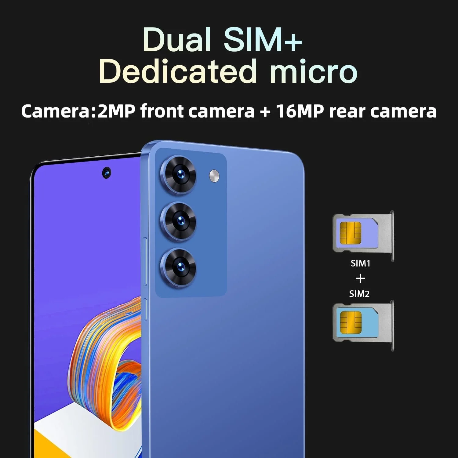 Смартфон 6.6" 3GB/128GB 16MP 4G LTE 8 Core Android, фото №2