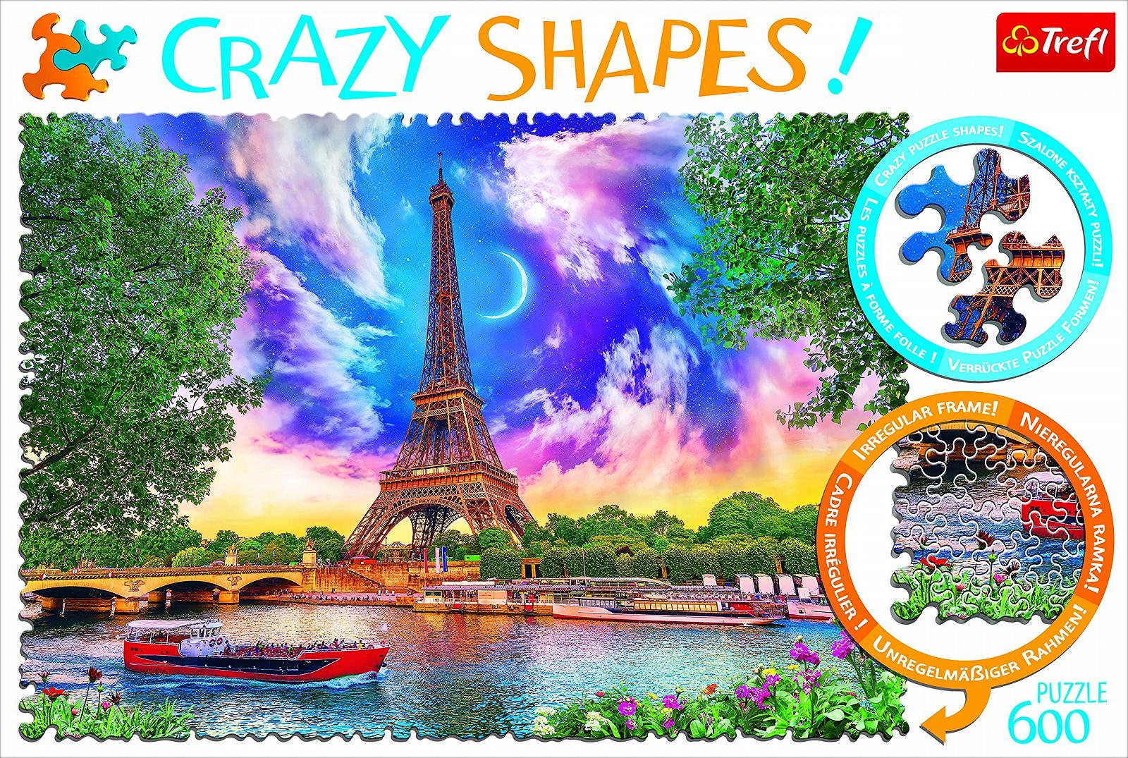 Пазл Trefl Crazy Shapes Sky Over Paris 600 деталей Premium Quality для взрослых и детей от 10 лет, фото №4