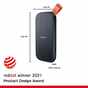 Зовнішній SSD накопичувач SanDisk Portable SSD 2TB 2.5 дюйма 800 MB/s Чорний synthetic.ua - Фото 1