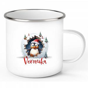 Кухоль Емальований Дитячий Пінгвін #2 - Фото 1