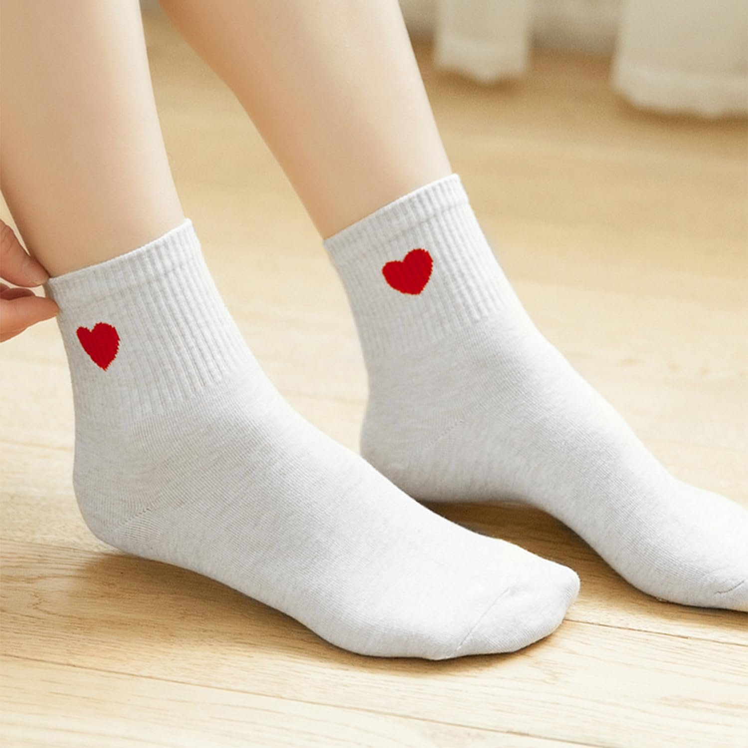 Носки KRYMSON Red Love, 3 пары (Черный / Белый / Серый), фото №3