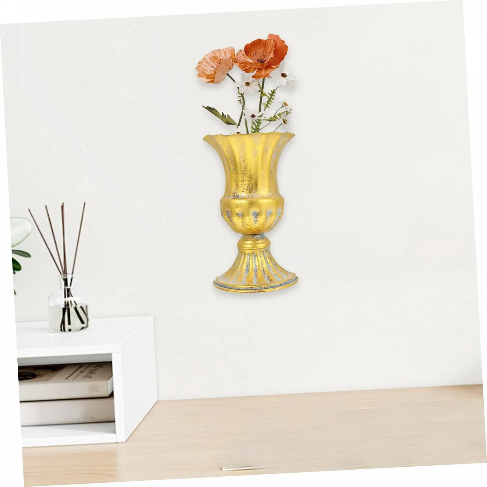 Настінне кашпо HEMOTON Рустикальний стиль напівваза залізо, фото №5 Настінне кашпо HEMOTON Рустикальний стиль напівваза залізо, фото №5