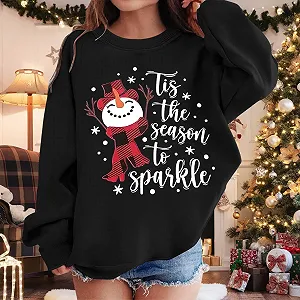 Рождественский свитер для девочек, праздничный детский теплый свитер с длинными рукавами и рождественскими мотивами, повседневная рождественская кофта, рождественский костюм для девочек-подростков synthetic.ua - Фото 1