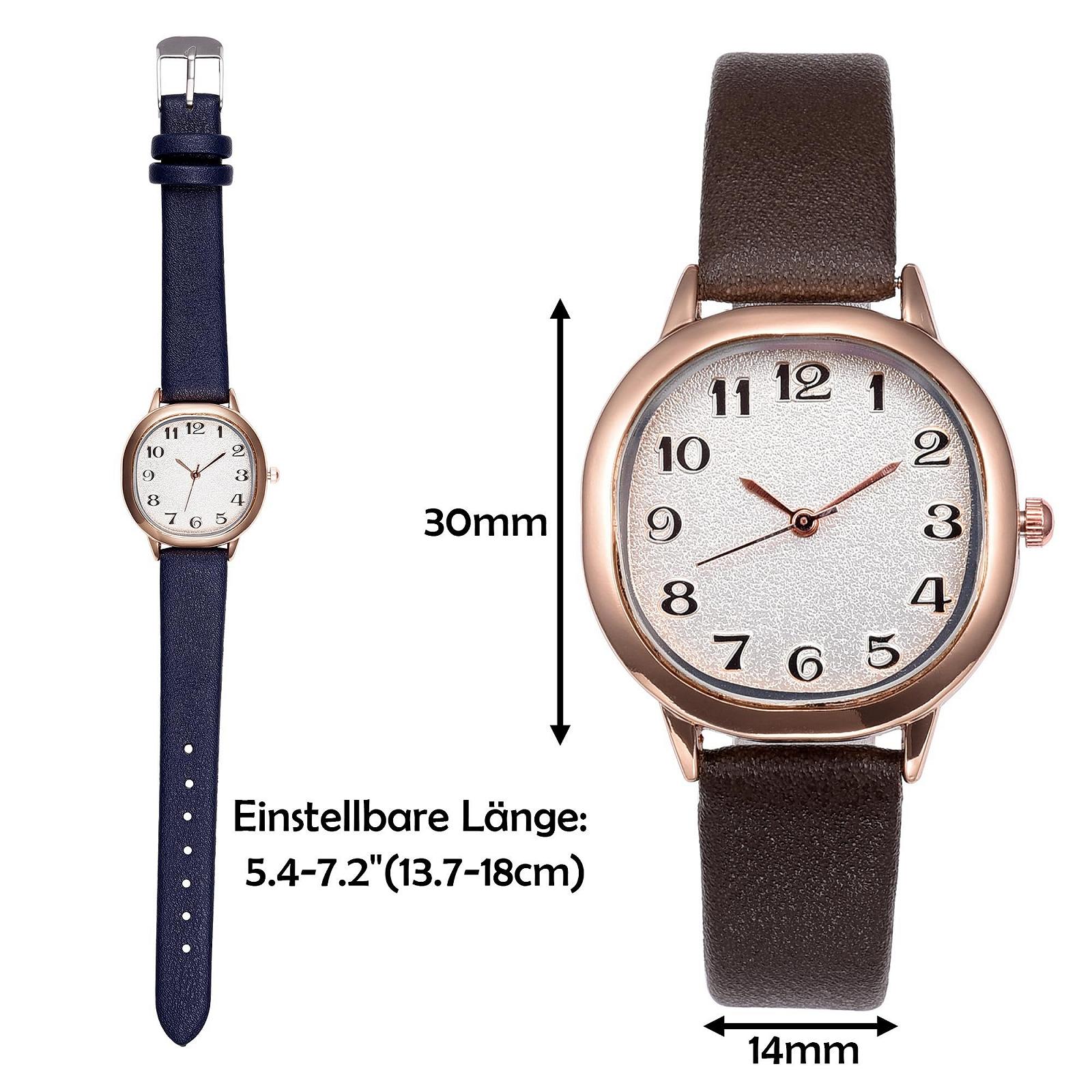 Жіночий годинник JSDDE Класичний Аналоговий Кварцовий Годинник з Арабськими Цифрами та Шкіряним Ремінцем, фото №5 Жіночий годинник JSDDE Класичний Аналоговий Кварцовий Годинник з Арабськими Цифрами та Шкіряним Ремінцем, фото №5