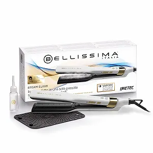 Паровой выпрямитель для волос Bellissima Steam Elixir Керамическое покрытие с аргановым маслом 4 уровня температуры - Фото 1