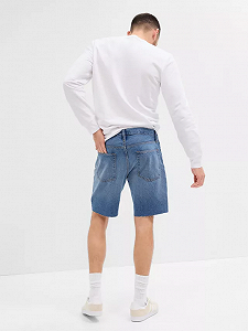 Джинсовые шорты GAP V-STRAIGHT DENIM SHORT RIVER 602502-00 Синий 35 synthetic.ua - Фото 1