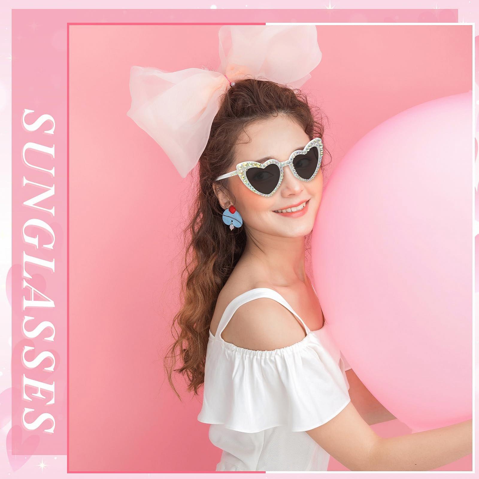 Солнцезащитные очки Сердце Белое, фото №4