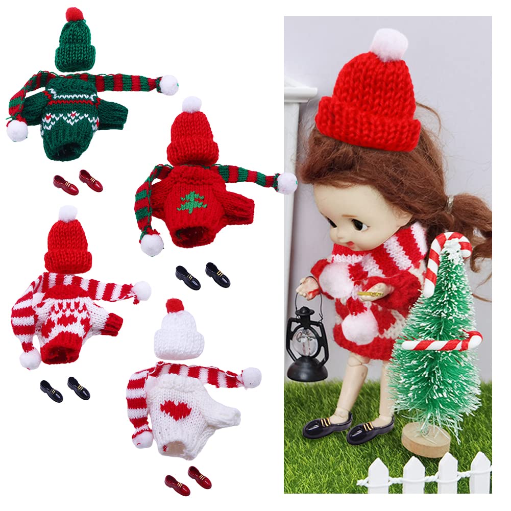 Набір аксесуарів для ляльок NGUMMS Christmas Doll Clothing Costume Accessories Різдвяний аксесуар для ляльок-ельфів 1:12 (#002), фото №7