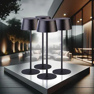 Настольная лампа Lunartec уличная солнечная набор 4 шт LED 150 лм 1200 mAh диммируемая - Фото 1