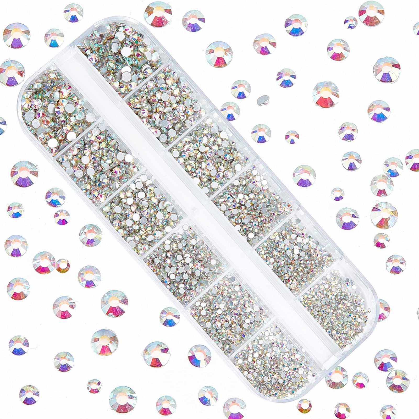 Стрази для нігтів NICENEEDED 3600 штук з футляром, 3D, фото №1