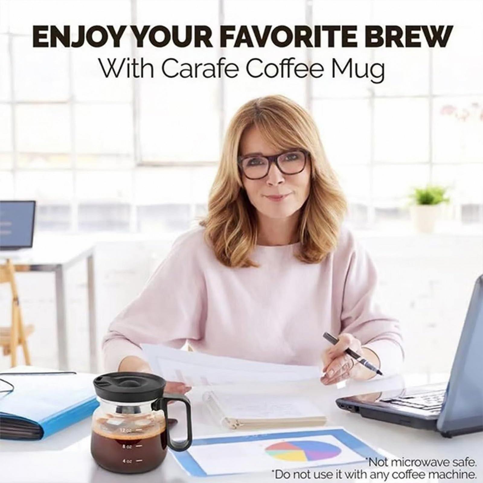 Кавова Чашка Прозора 500 мл з кришкою, фото №2