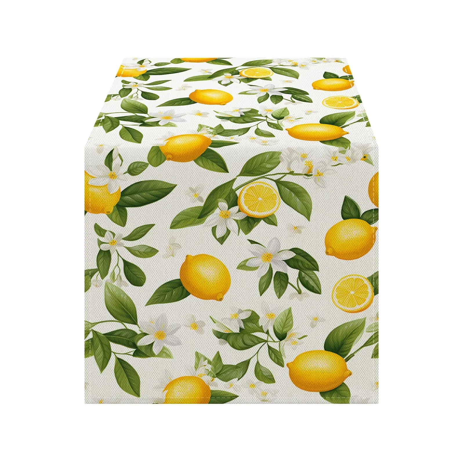 Ранер для столу Modern Lemon Plants Flowers льон 40 x 180 см, фото №2