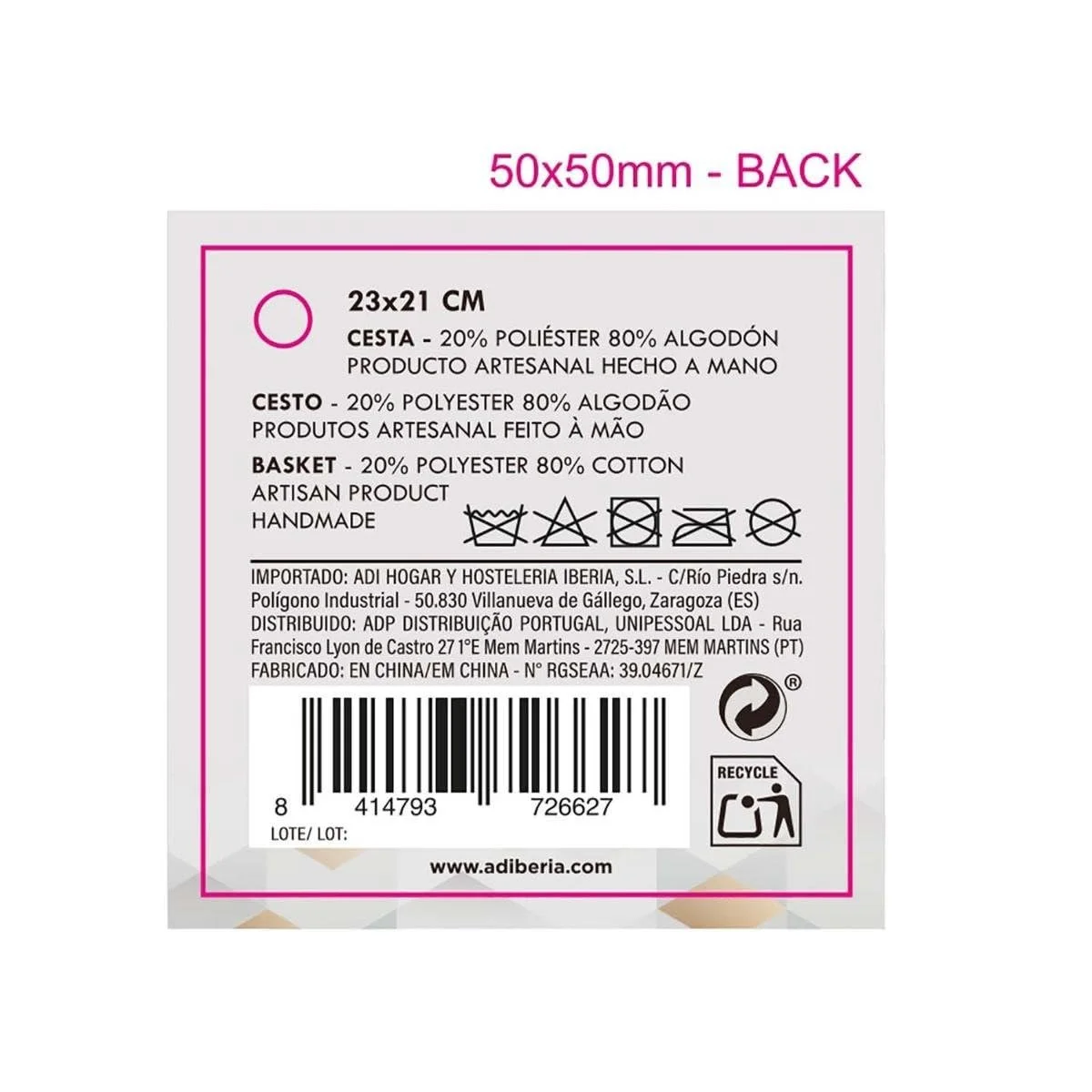 Органайзер VINTHERA MOA Хлопок 23 x 21 см, фото №6 Органайзер VINTHERA MOA Хлопок 23 x 21 см, фото №6