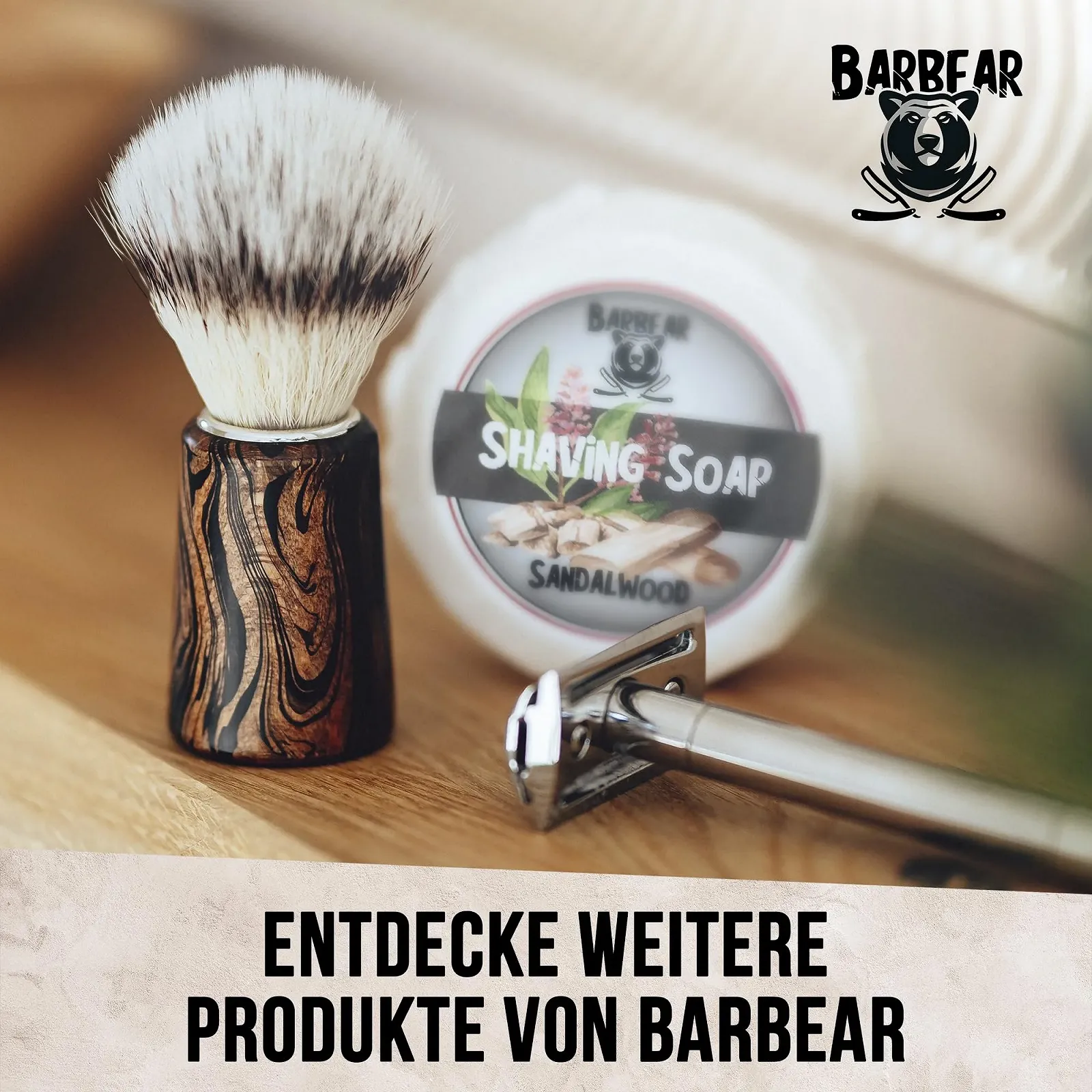 Помазок для бритья Germany Soft Bristles Beech Wood Handle, фото №7 Помазок для бритья Germany Soft Bristles Beech Wood Handle, фото №7