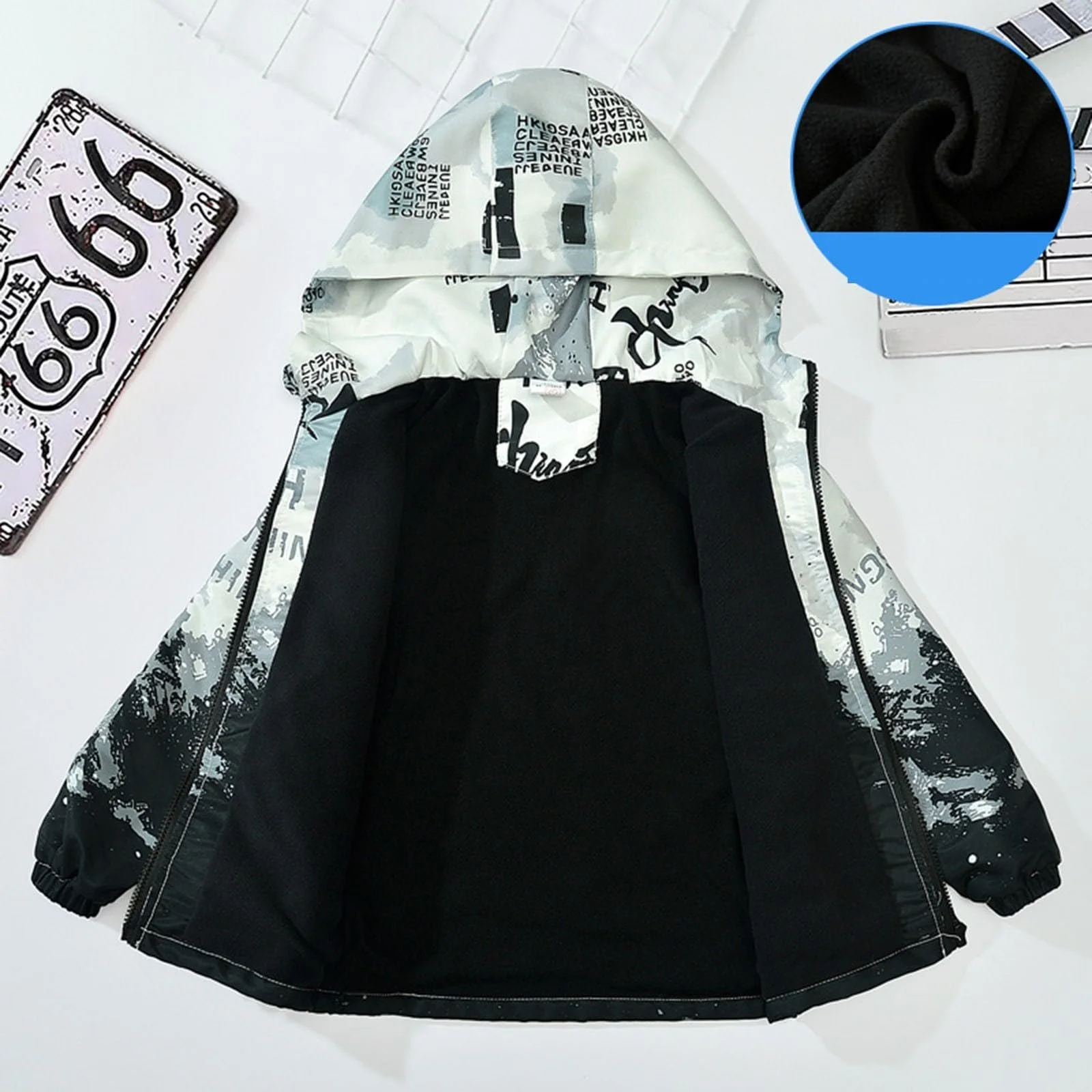 Куртка-вітровка з принтом для хлопчиків Generisch, фото №2