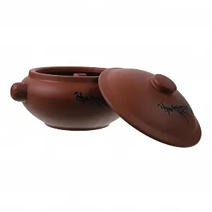 Кастрюля-керамический горшок NOLITOY термостойкая для тушения и медленного приготовления - Фото 1