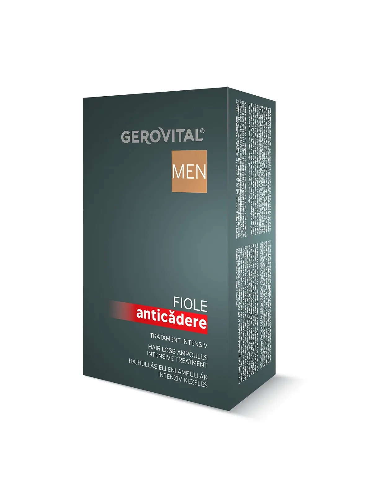 Ампули проти випадіння волосся для чоловіків Gerovital Men з Redensyl та Procapil, 10 ампул x 10 мл, фото №3