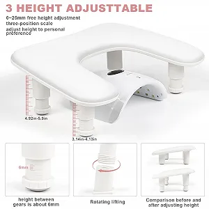 Подставка для рук для маникюра U-образная Регулируемая по высоте synthetic.ua - Фото 1