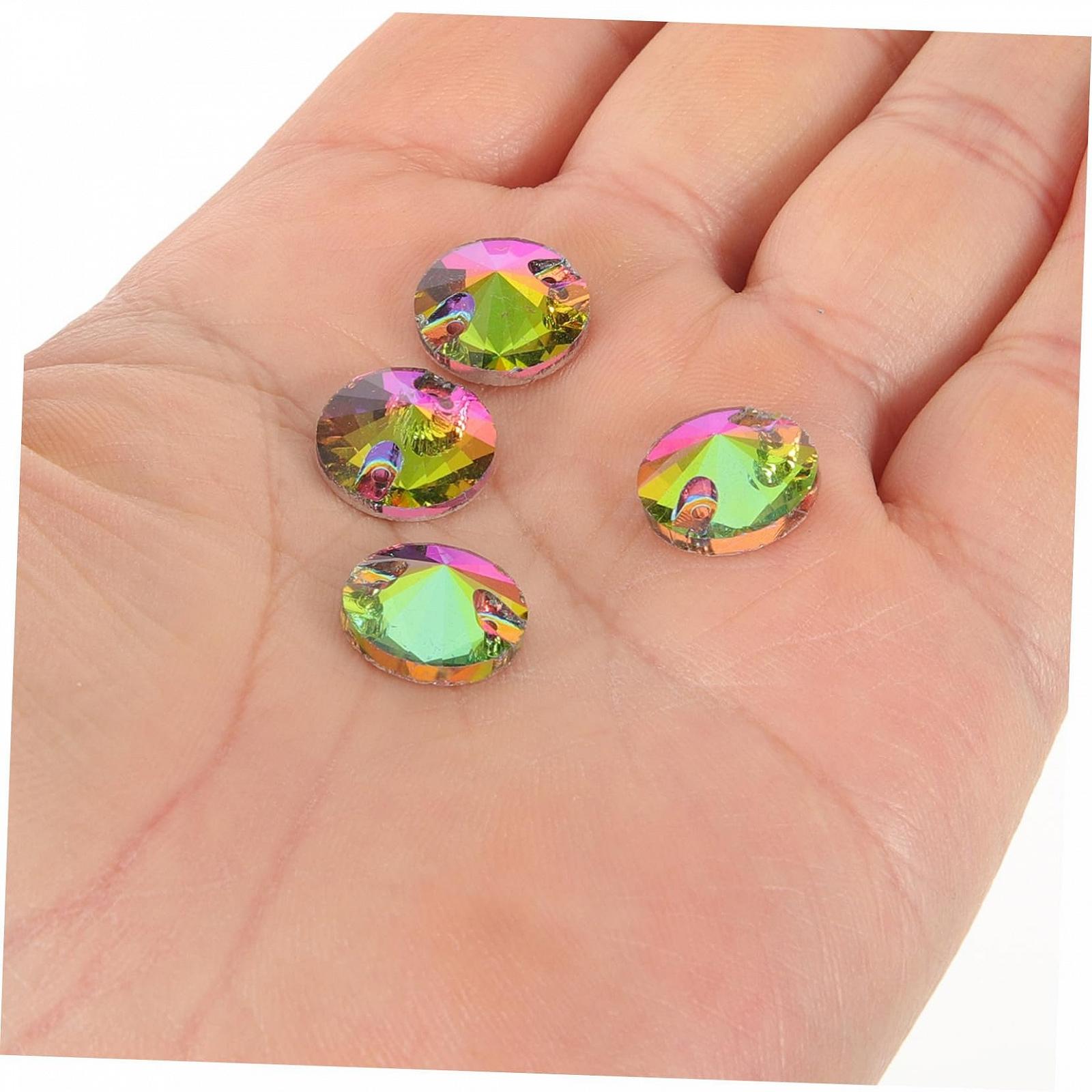 Стразы NUOBESTY Модные 48 шт. Хрустальные стеклянные бусины для пришивания Блестящие украшения для одежды и багажа, фото №4