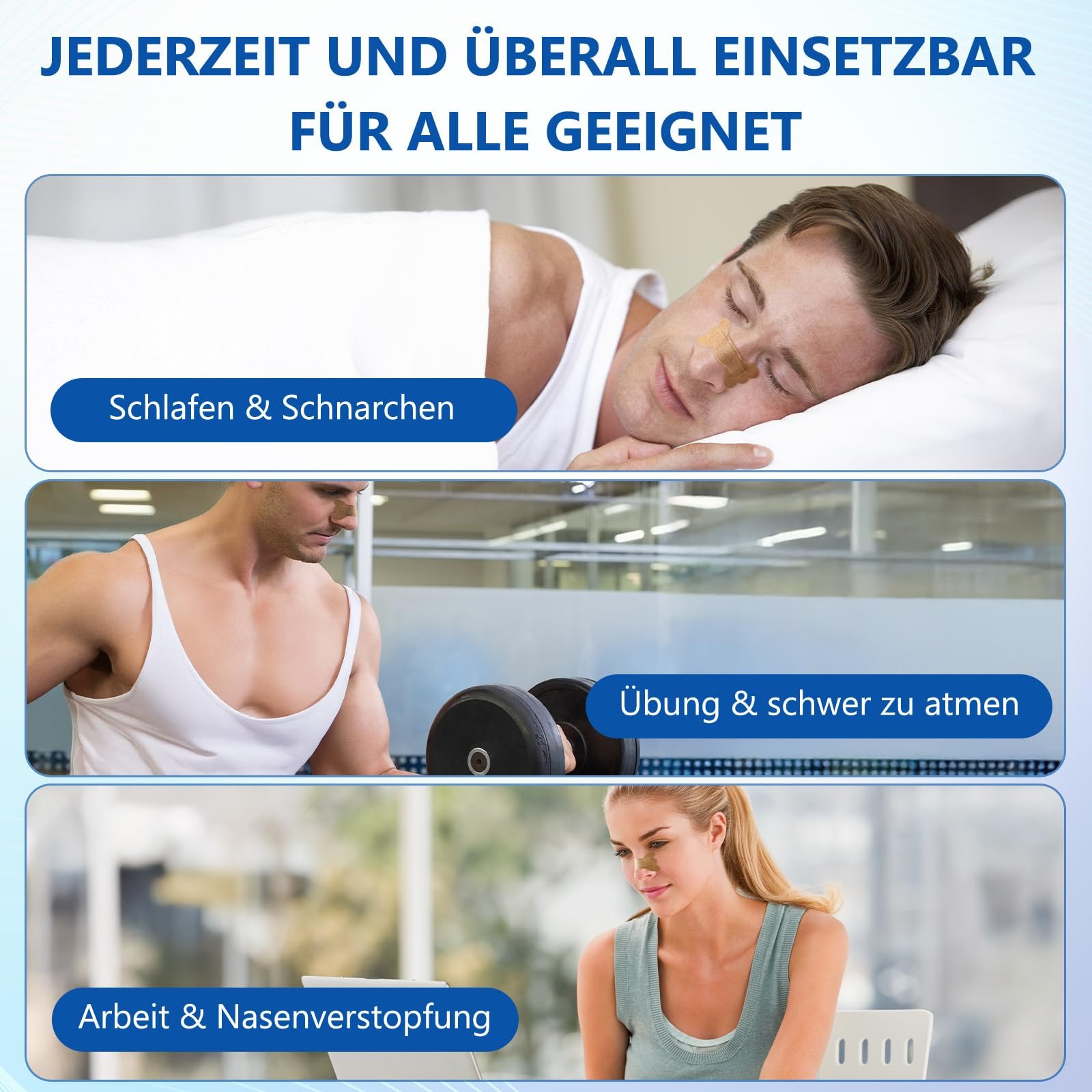 Назальні смужки NoName Проти Хропіння 50 шт, фото №7