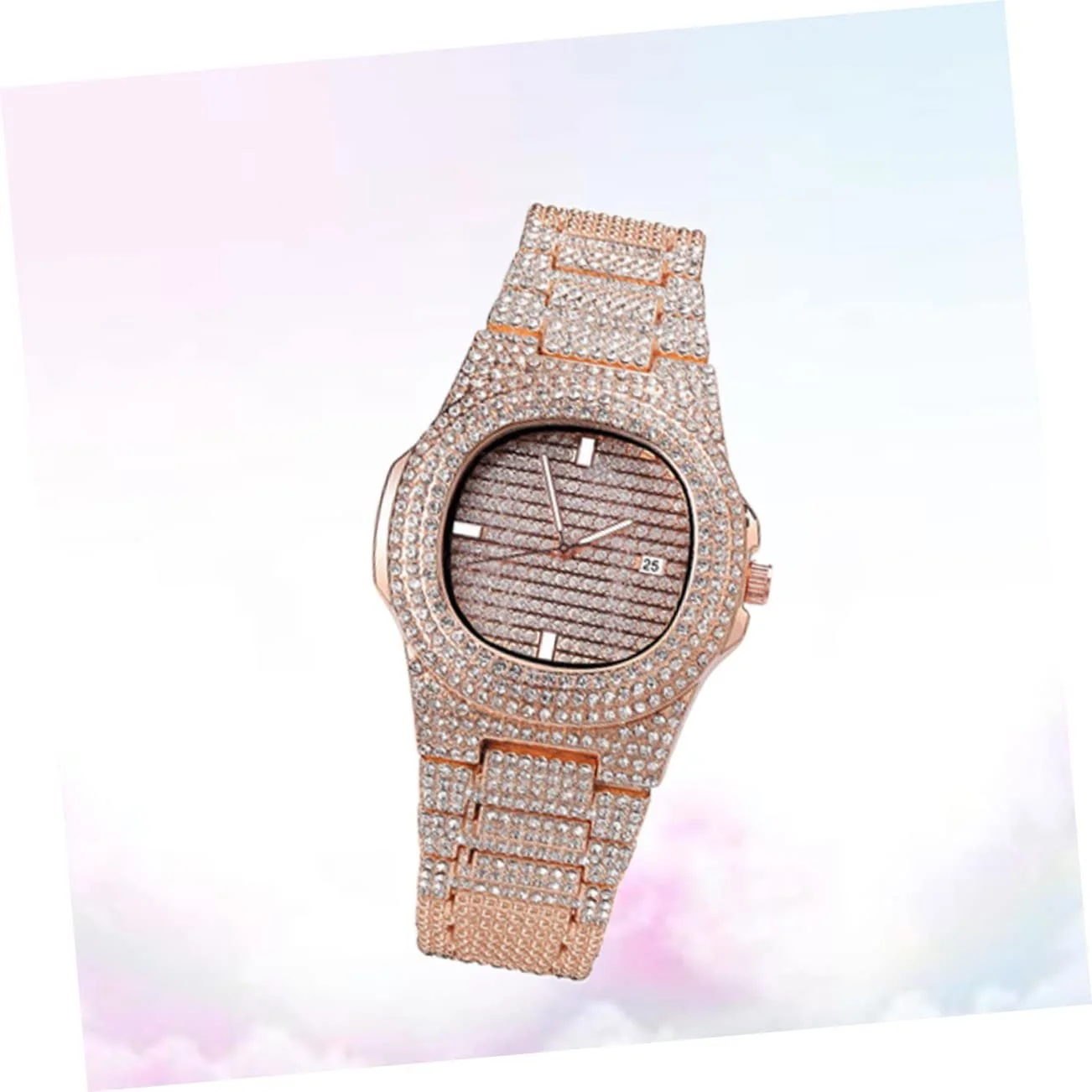 Чоловічий наручний годинник Healvian Золотий, фото №4 Чоловічий наручний годинник Healvian Золотий, фото №4