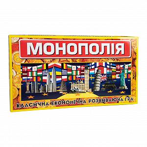 Настольная игра Strateg Монополия классическая экономическая на украинском языке 693 - Фото 1