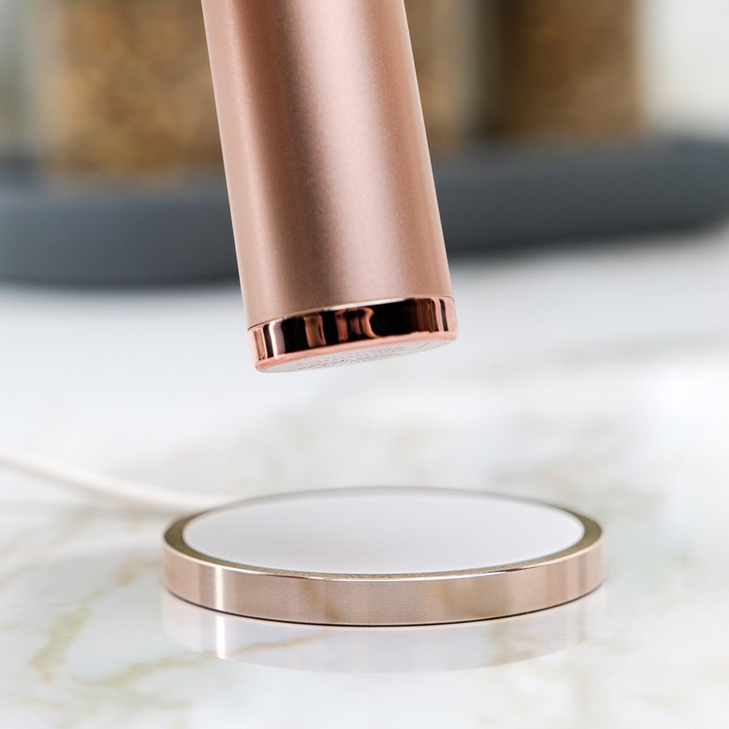 Электрическая зубная щетка Sonic Whites Beaconsfield Limited Edition Rose Gold, 37 000 вибраций, USB зарядка, сменные насадки, фото №6