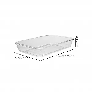 Форма для запекания TOYANDONA стеклянная термостойкая большая для духовки и микроволновой печи synthetic.ua - Фото 1