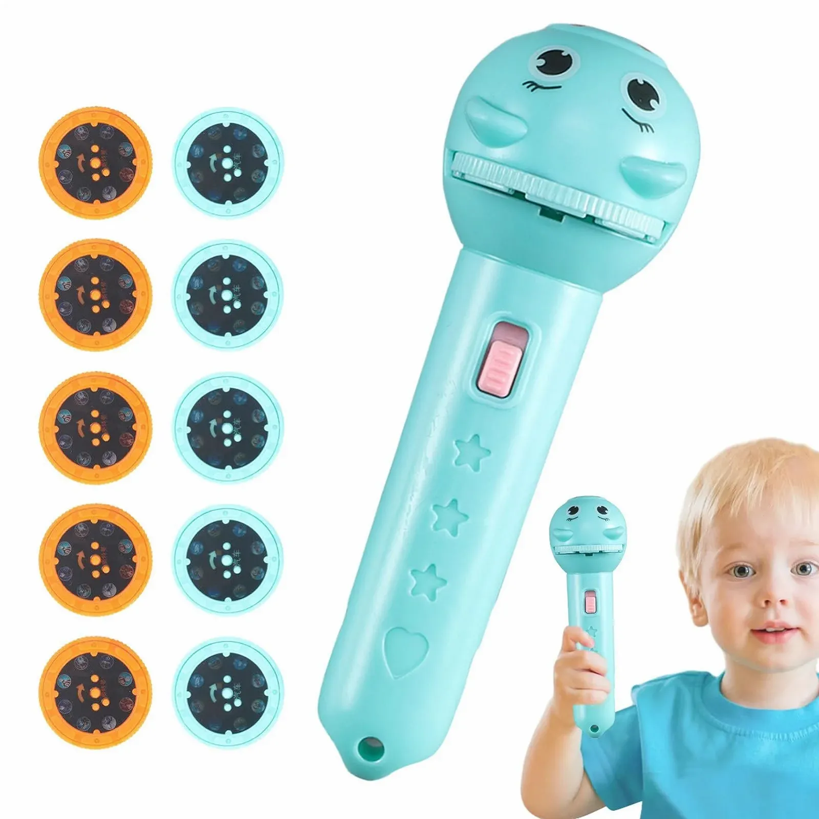 Детский проектор-фонарик Generisch 80 мультяшных узоров, фото №9 Детский проектор-фонарик Generisch 80 мультяшных узоров, фото №9