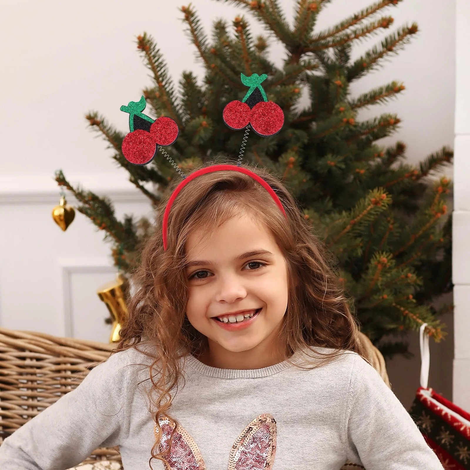 Обруч Magiclulu Літня черешня з дизайном черешень, фото №4 Обруч Magiclulu Літня черешня з дизайном черешень, фото №4