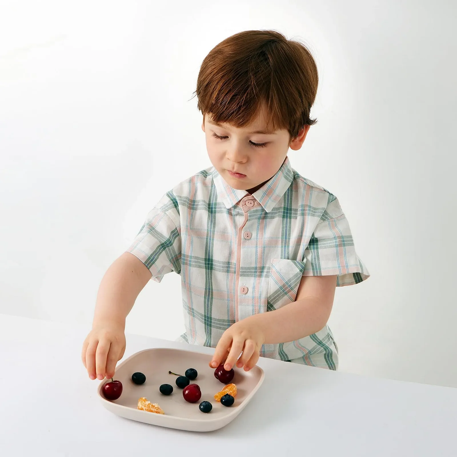 Дитячі тарілки ZUCKERROHR Набір 5 штук (20 см) Сірий Рожевий, фото №8