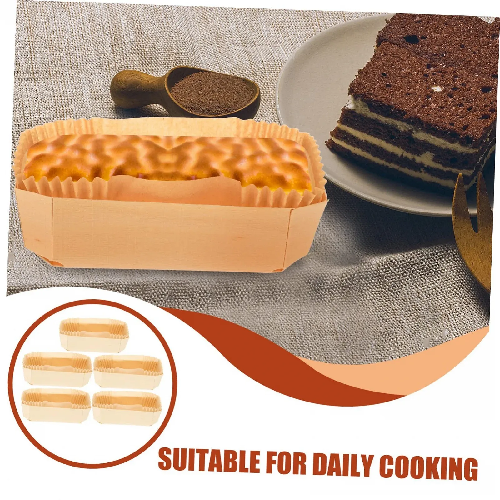 Форма для запікання дерев'яна жаростійка для хліба та тортів, фото №8