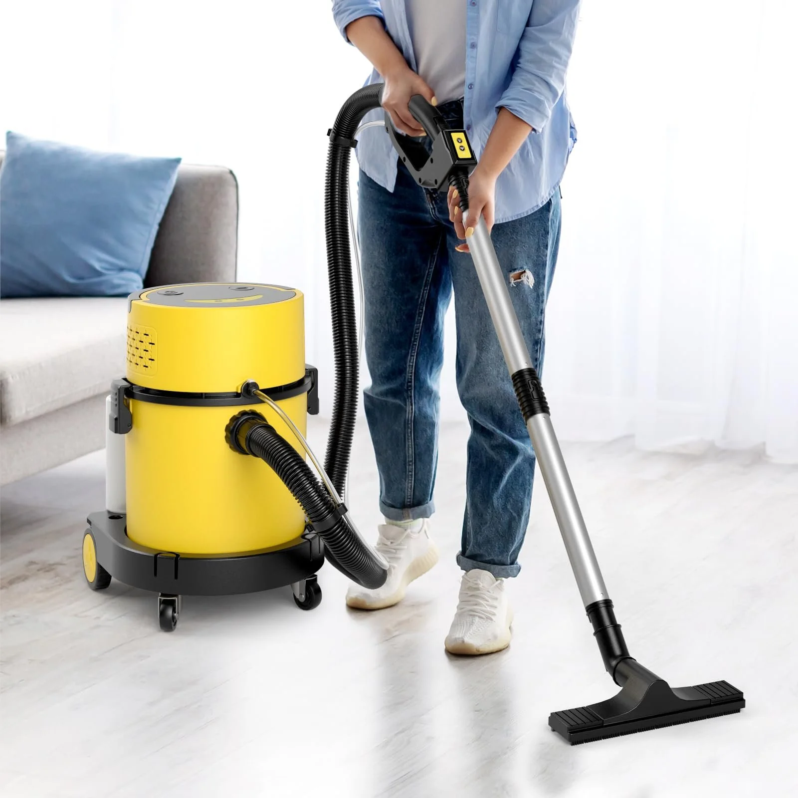 Промисловий пилосос для вологого та сухого прибирання RELAX4LIFE 1200 Ват 17 л, фото №6