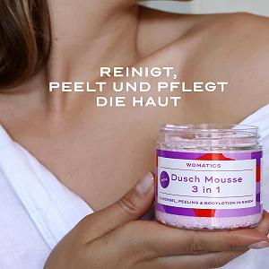 Мус для душу Womatics 3-in-1 Цукровий скраб та Лосьйон Rose Веганський ціна на synthetic.ua - Фото 1 Мус для душу Womatics 3-in-1 Цукровий скраб та Лосьйон Rose Веганський synthetic.ua - Фото 1