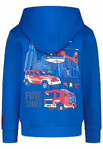 Толстовка з капюшоном для хлопчиків SALT AND PEPPER з принтом пожежної бригади ціна на synthetic.ua - Фото 1 Толстовка з капюшоном для хлопчиків SALT AND PEPPER з принтом пожежної бригади synthetic.ua - Фото 1