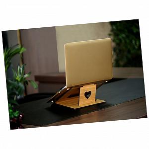 Подставка для ноутбука Деревянная Портативная для дома офиса спальни Легкая Прочная для ноутбука synthetic.ua - Фото 1