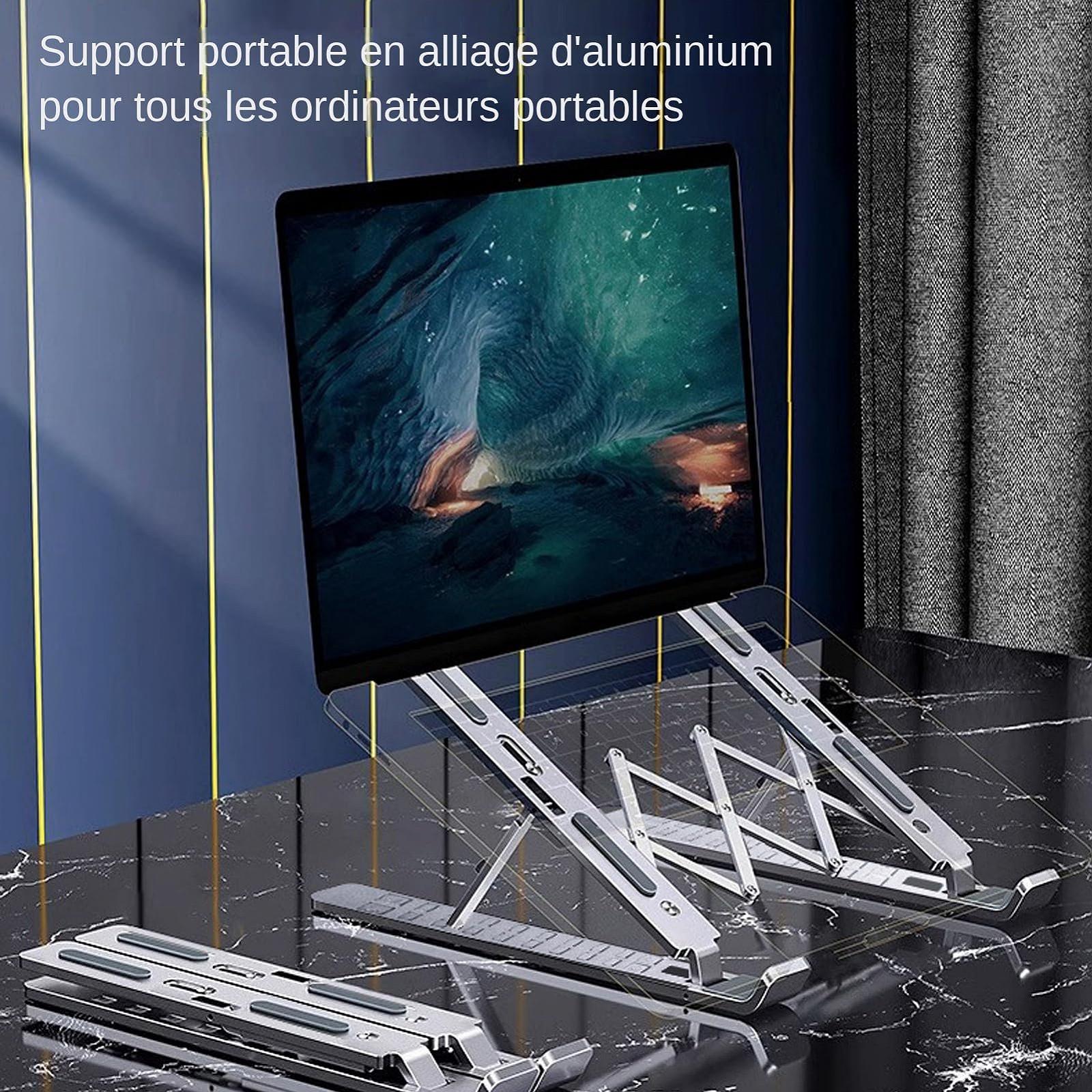 Підставка для ноутбука складана портативна алюмінієва з регульованою висотою D Mount Bracket, фото №4