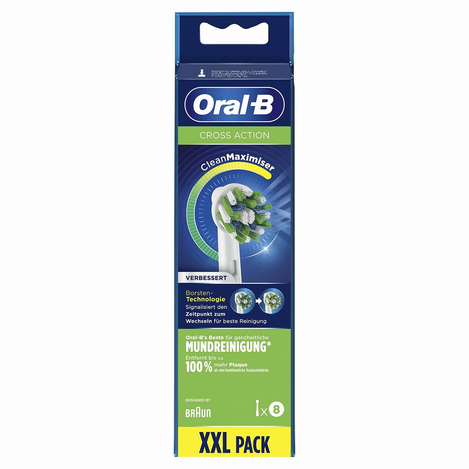 Насадки для зубной щетки Oral-B CrossAction с щетинками CleanMaximiser для комплексной гигиены полости рта, фото №3