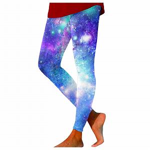 Легінси Party Outfit Жіночі Сексуальні з принтом Galaxy Зручні Обтягуючі Фітнес-Для йоги, бігу та повсякденного життя Піжама Різдво Молодіжні - Фото 1