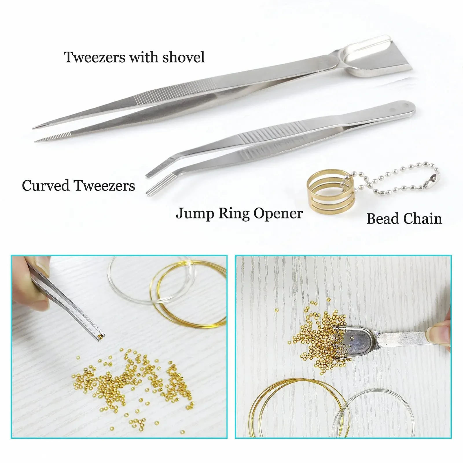 Набор плоскогубцев SPEEDWOX для ювелирных изделий 3 дюйма 10 штук, включая кусачки, плоскогубцы с изогнутыми губками, круглогубцы, длинногубцы, плоскогубцы с плоскими губками, пинцет с лопаткой для рукоделия, фото №4