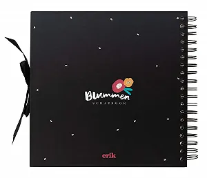 Альбом для вырезок Grupo Erik Flowers 26 x 26 см, 40 страниц, белый, черный synthetic.ua - Фото 1