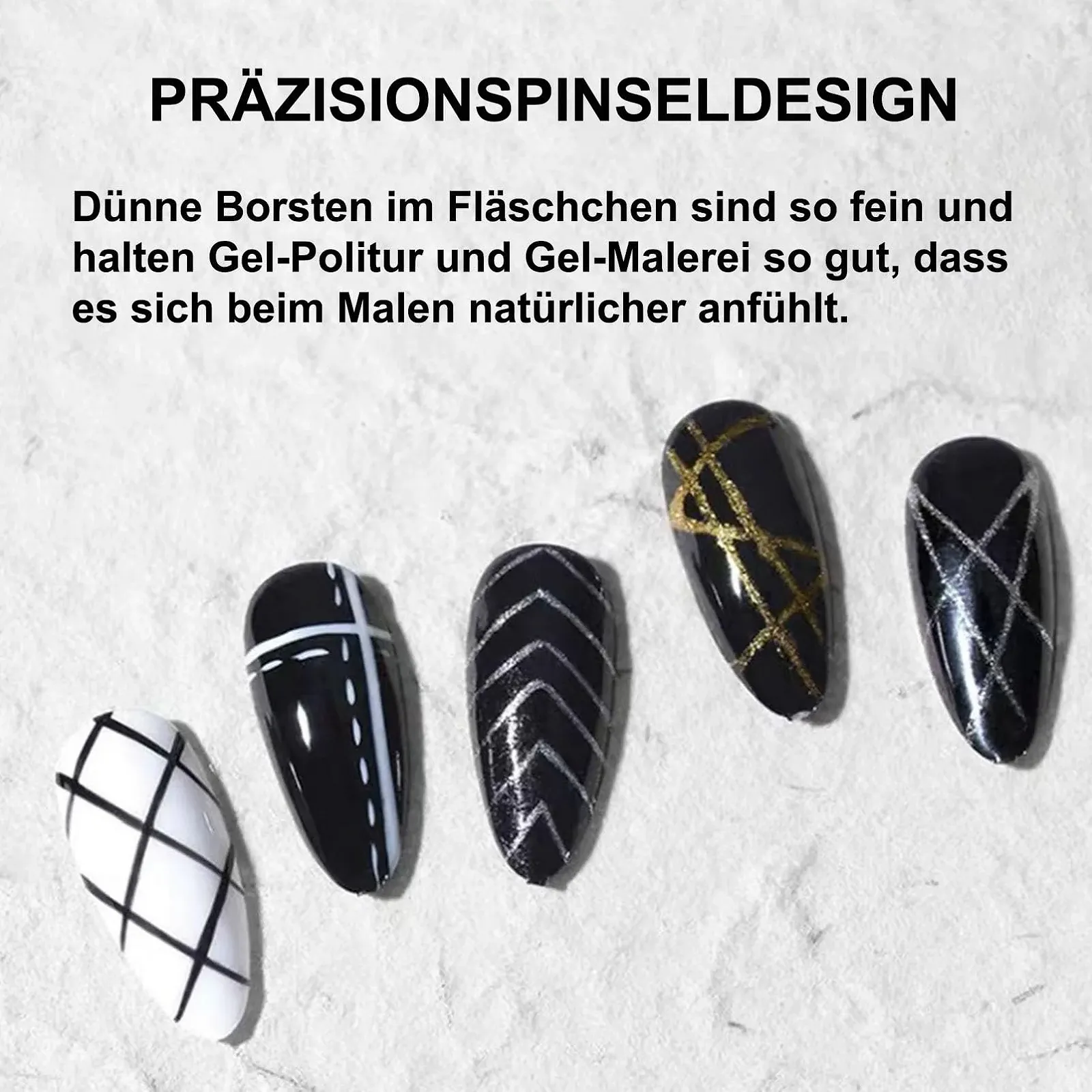 Гель-лак для ногтей White Liner, Гель-лак для французского маникюра, УФ-гель-лак для дизайна ногтей, Гель-лак Fine Liner Soak Off UV LED для женщин, DIY Salon (White), фото №6