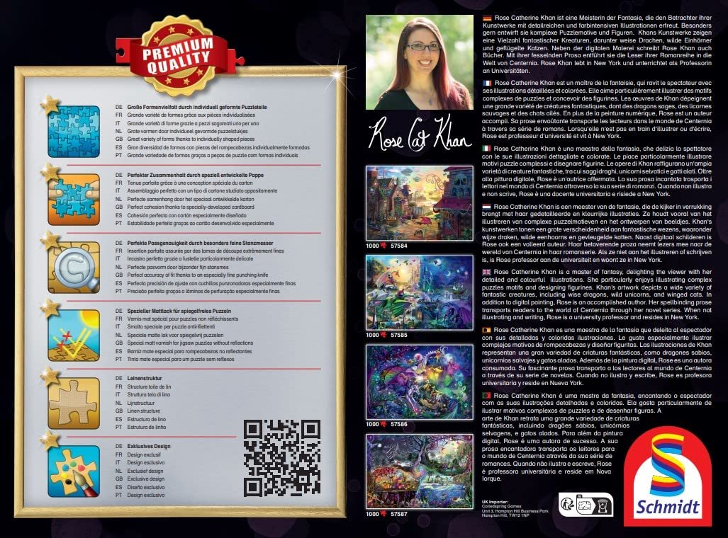 Пазл Schmidt Spiele Rose Cat Khan Portal of the Four Realms 57587 1000 деталей, фото №3