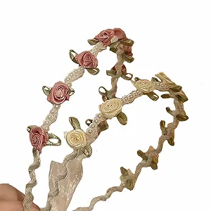 Набор из 2 обручей на голову с цветами. - Фото 1