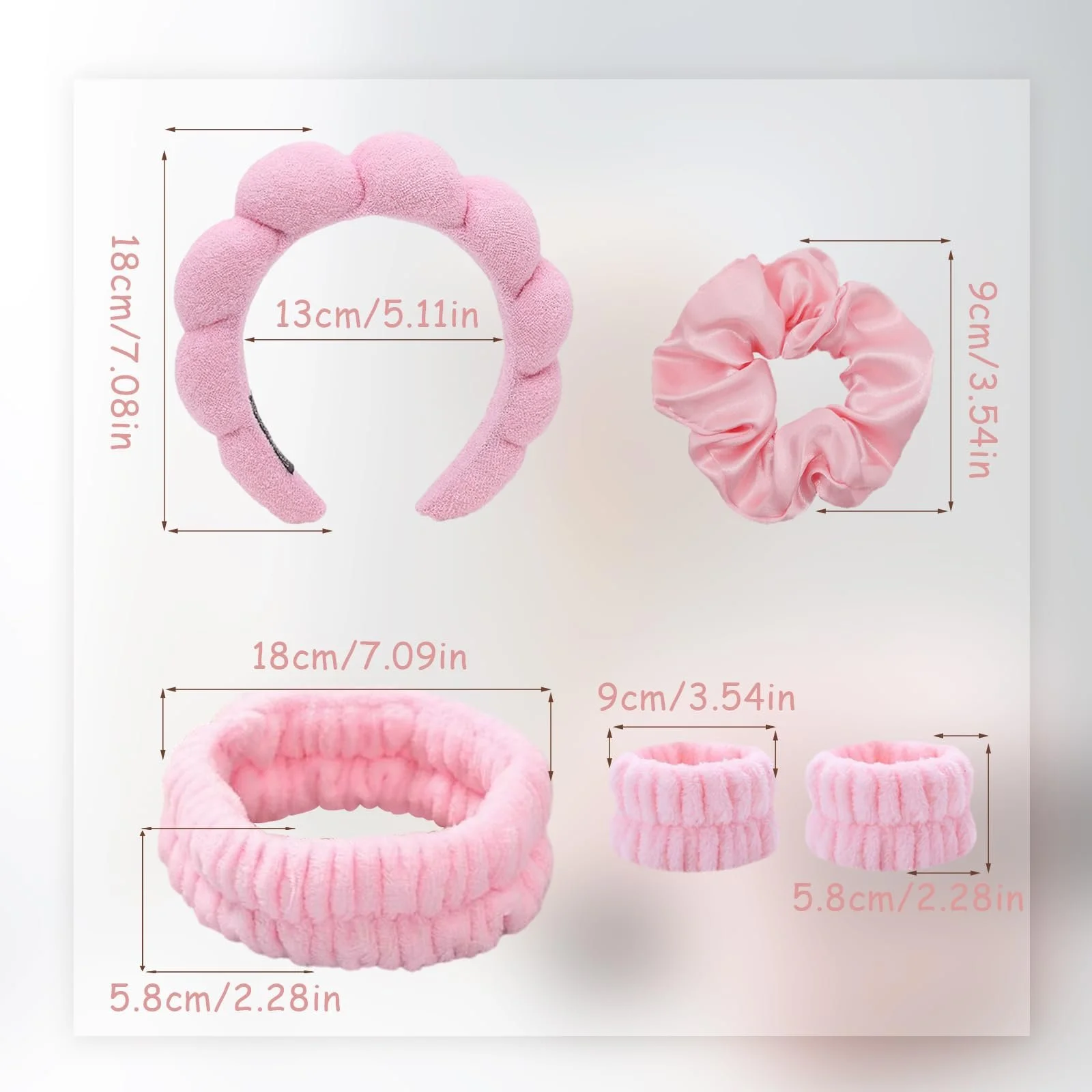 Набір пов'язок для голови з губки, фото №2