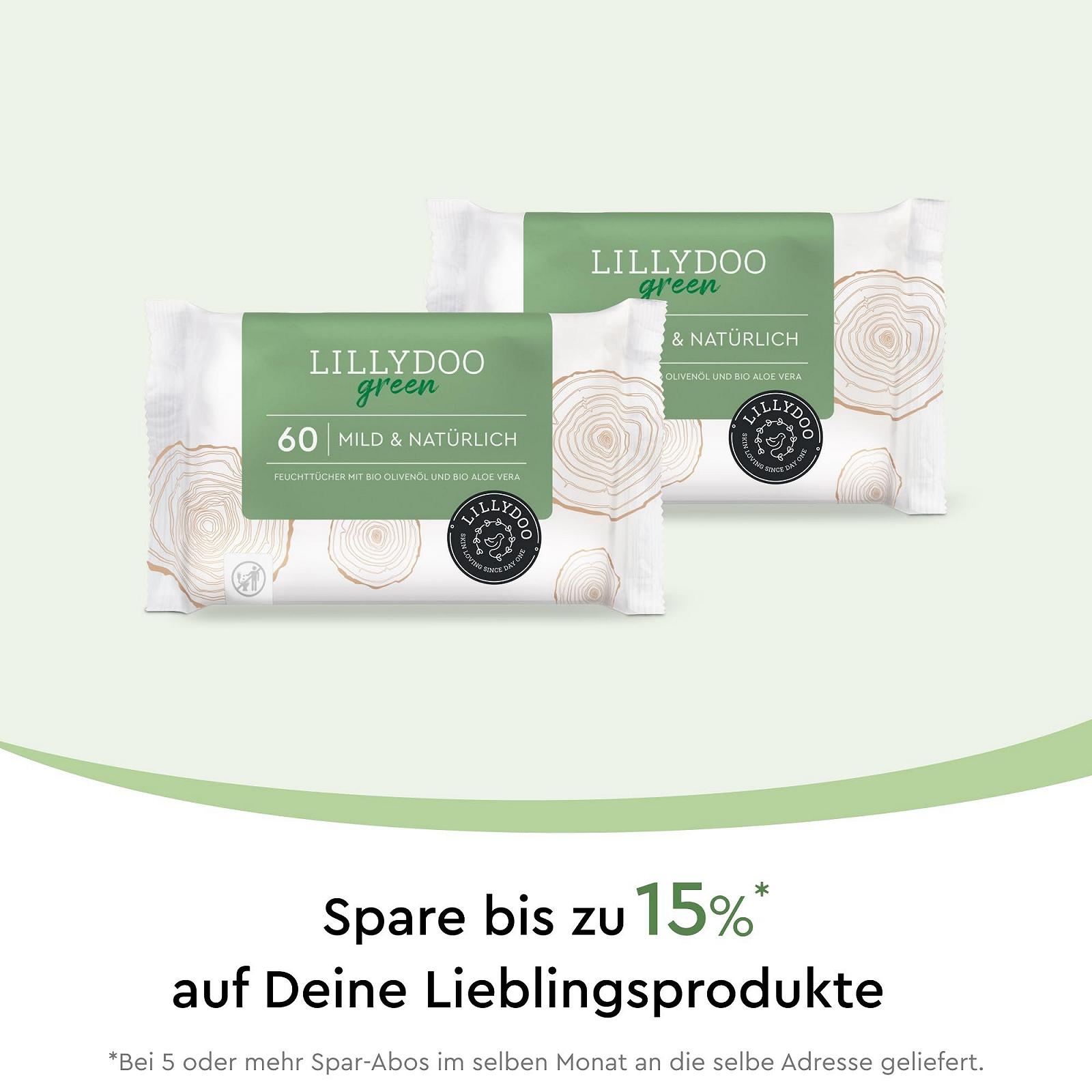 Влажные салфетки LILLYDOO Green Natural 600 штук, фото №7