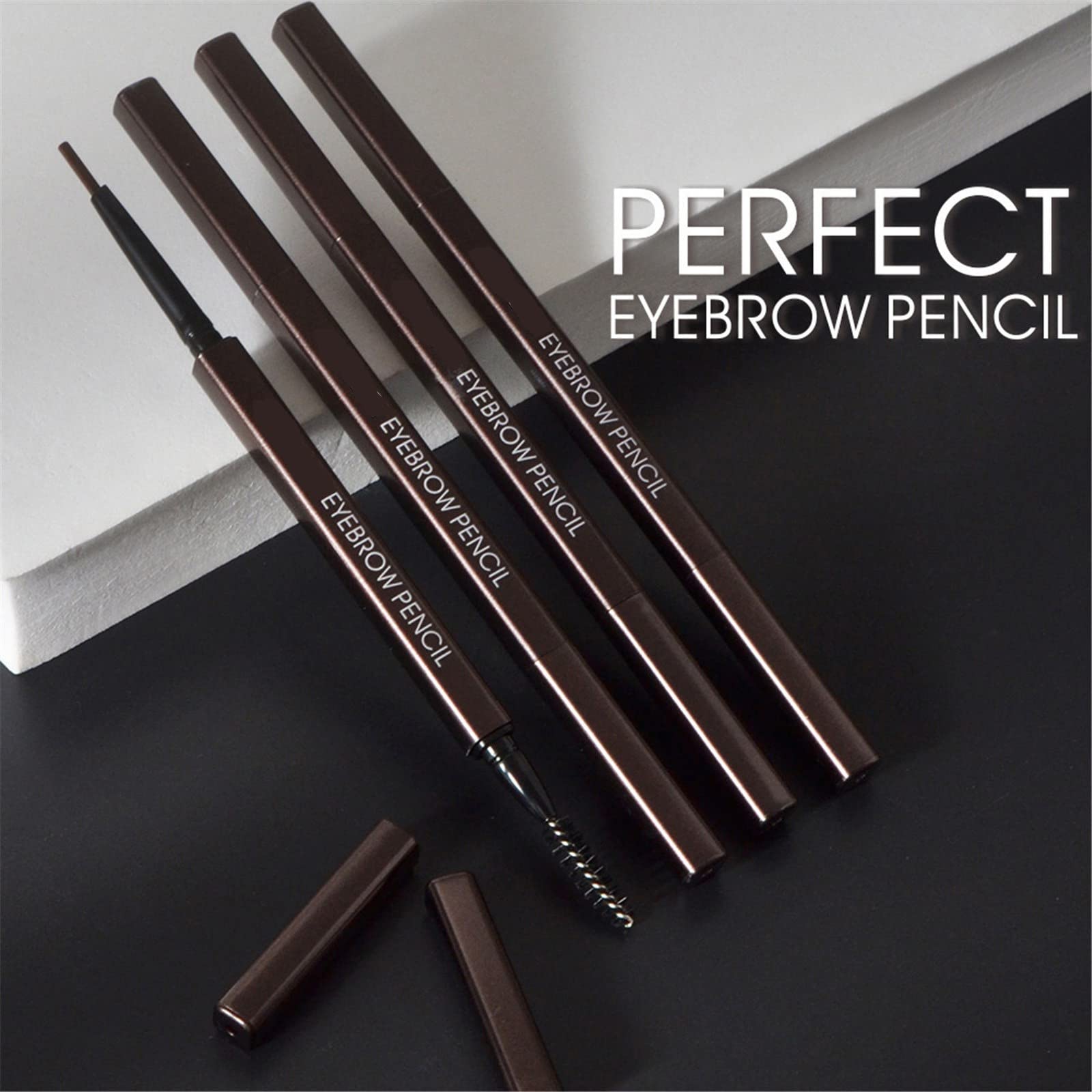 Карандаш для бровей Водостойкий Совместимый с кисточкой для растушевки бровей Долговечный Карандаш для бровей Гребешок для бровей Мужской (B, Один размер), фото №3