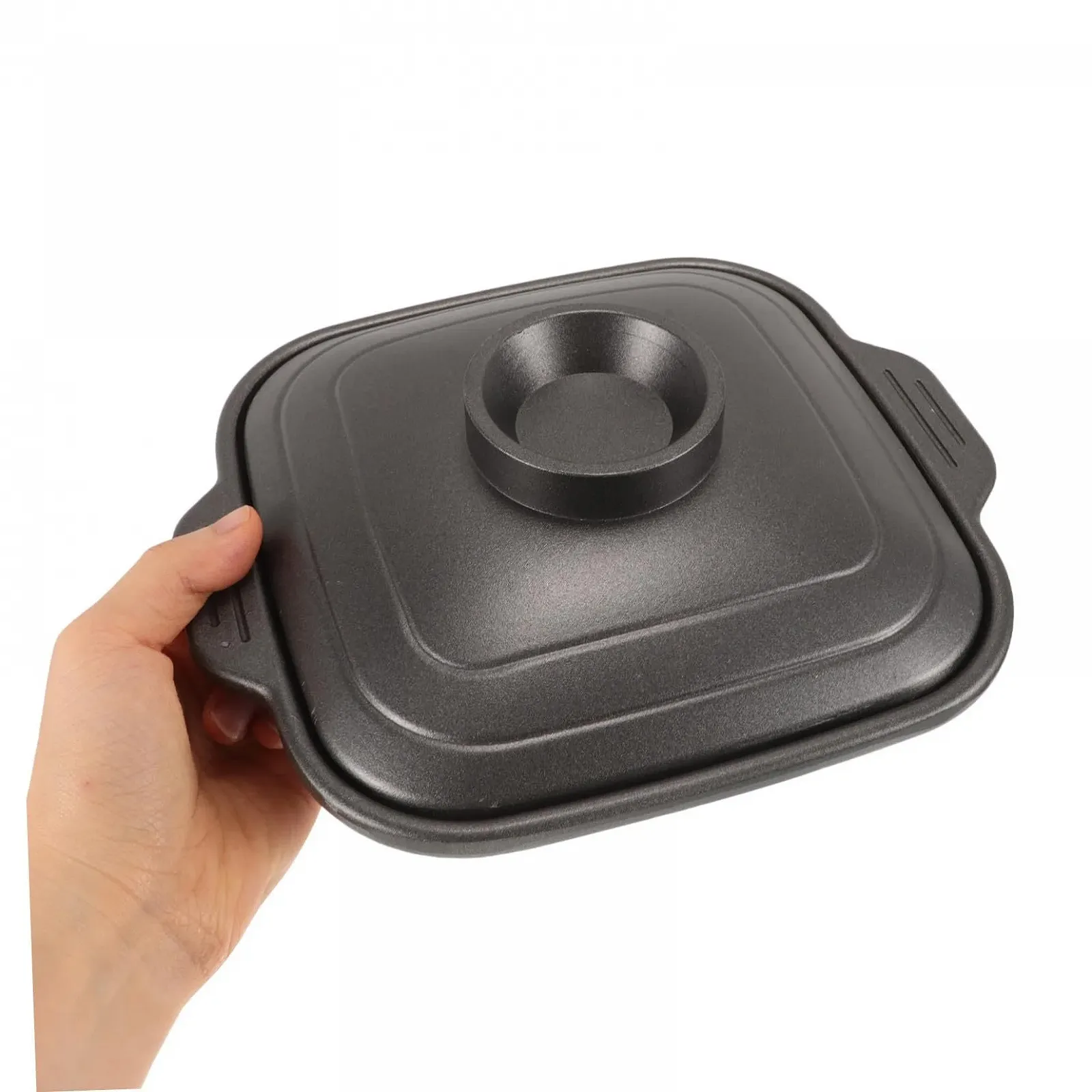 Каструля з литого алюмінію з антипригарним покриттям та подвійною ручкою, фото №8