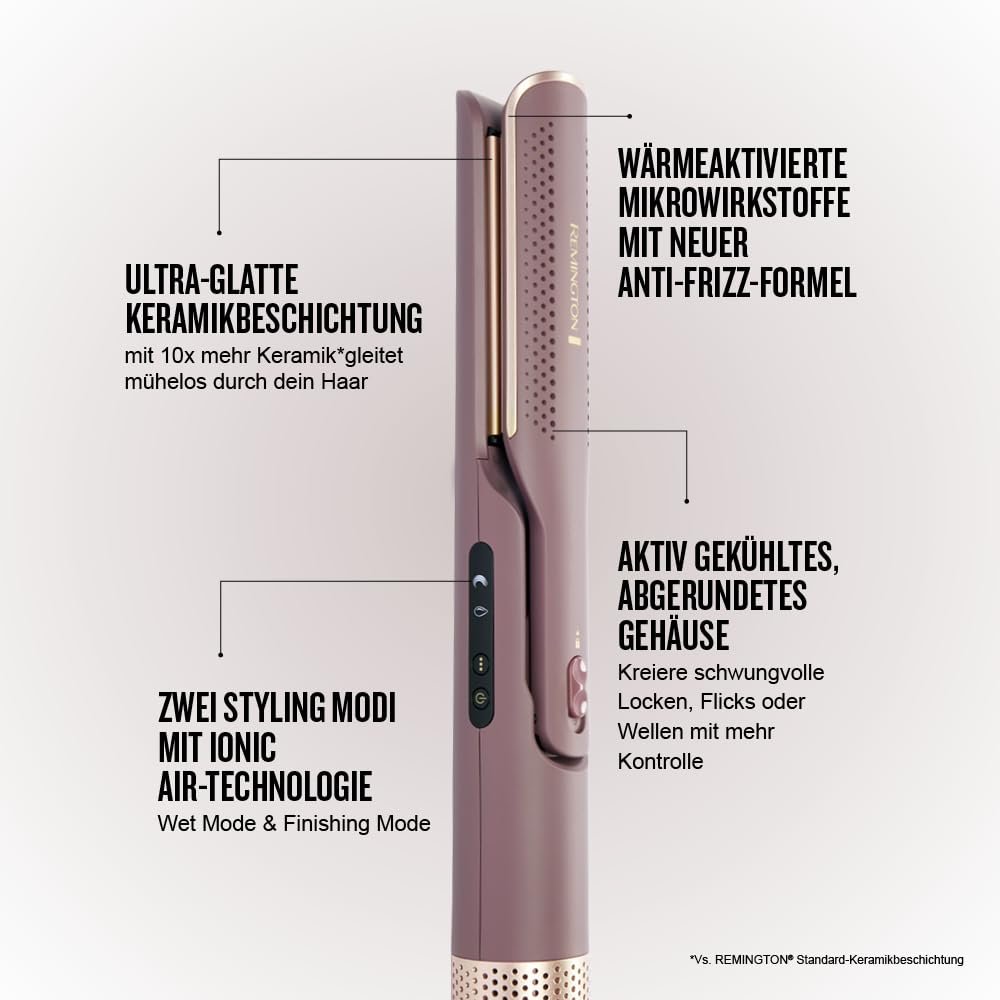 Мультистайлер Remington AIRvive AS8930 2-в-1 для вологого та сухого волосся Іонна технологія LED-дисплей, фото №3 Мультистайлер Remington AIRvive AS8930 2-в-1 для вологого та сухого волосся Іонна технологія LED-дисплей, фото №3